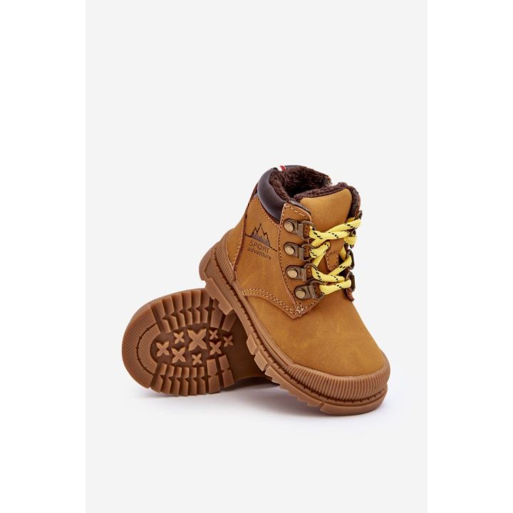 Vaikiški batai su pamušalu Trappers Camel Walter