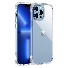 Defender serijos dėklas iPhone 13 Pro Max , tvirtas korpusas su kabliukais, permatomas (JR-BP956)