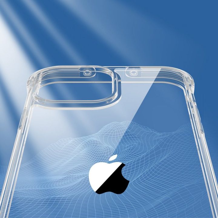 Defender serijos dėklas iPhone 13 Pro Max , tvirtas korpusas su kabliukais, permatomas (JR-BP956)