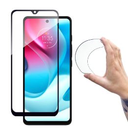 Pilnas dangtelis Flexi Nano Glass plėvelė su Moto G60s rėmeliu