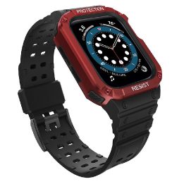 Apsauginis dirželis Juosta Juosta su dėklu, skirta Apple Watch 7 / SE (41/40 / 38 mm) korpusui Šarvuotas laikrodžio dangtelis Ju