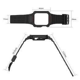 Apsauginis dirželis Juosta Juosta su dėklu, skirta Apple Watch 7 / SE (41/40 / 38 mm) korpusui Šarvuotas laikrodžio dangtelis Ju