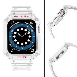 Apsauginis dirželis Juosta Juosta su dėklu, skirta Apple Watch 7 / SE (41/40 / 38 mm) korpusui Šarvuotas laikrodžio dangtelis Ba