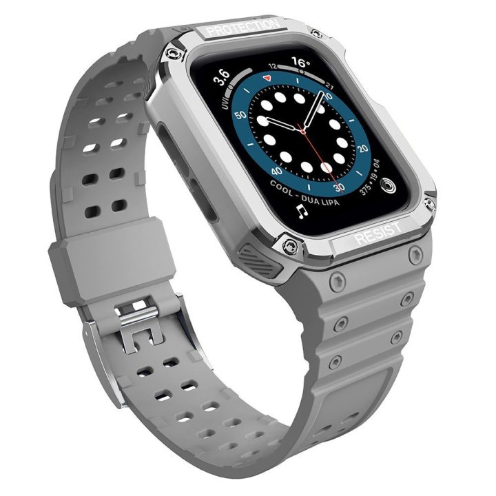 Apsauginis dirželis Juosta Juosta su dėklu, skirta Apple Watch 7 / SE (41/40 / 38 mm) korpusui Šarvuotas laikrodžio dangtelis Pi