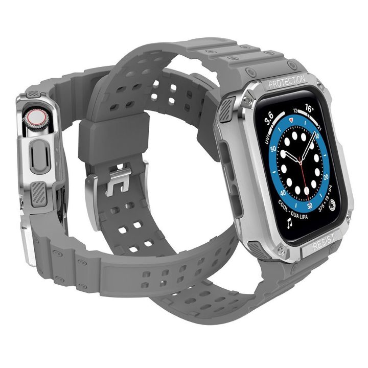 Apsauginis dirželis Juosta Juosta su dėklu, skirta Apple Watch 7 / SE (41/40 / 38 mm) korpusui Šarvuotas laikrodžio dangtelis Pi