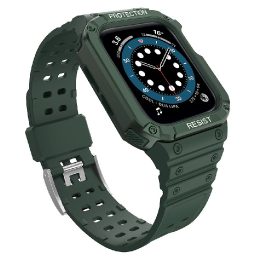 Apsauginis dirželis Juosta Juosta su dėklu, skirta Apple Watch 7 / SE (41/40 / 38 mm) korpusui Šarvuotas laikrodžio dangtelis ža