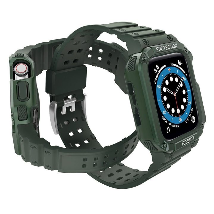 Apsauginis dirželis Juosta Juosta su dėklu, skirta Apple Watch 7 / SE (41/40 / 38 mm) korpusui Šarvuotas laikrodžio dangtelis ža