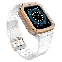Apsaugos dirželio juostos korpuso apyrankė, skirta Apple Watch 7 / 6 / 5 / 4 / 3 / 2 / SE (45 / 44 / 42 mm) korpuso šarvo laikro