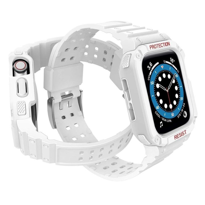 Apsaugos dirželio juostos korpuso apyrankė, skirta Apple Watch 7 / 6 / 5 / 4 / 3 / 2 / SE (45 / 44 / 42 mm) korpuso šarvo laikro