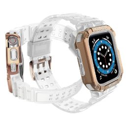 Apsaugos dirželio juostos korpuso apyrankė, skirta Apple Watch 7 / 6 / 5 / 4 / 3 / 2 / SE (45 / 44 / 42 mm) korpuso šarvo laikro