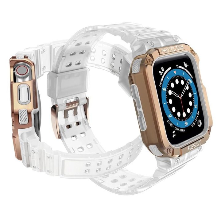 Apsaugos dirželio juostos korpuso apyrankė, skirta Apple Watch 7 / 6 / 5 / 4 / 3 / 2 / SE (45 / 44 / 42 mm) korpuso šarvo laikro