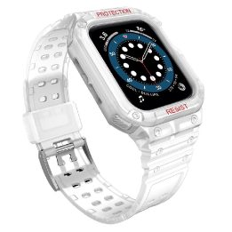 Apsaugos dirželio juostos korpuso apyrankė, skirta Apple Watch 7 / 6 / 5 / 4 / 3 / 2 / SE (45 / 44 / 42 mm) korpuso šarvo laikro