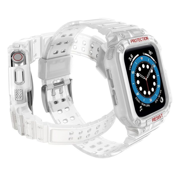 Apsaugos dirželio juostos korpuso apyrankė, skirta Apple Watch 7 / 6 / 5 / 4 / 3 / 2 / SE (45 / 44 / 42 mm) korpuso šarvo laikro