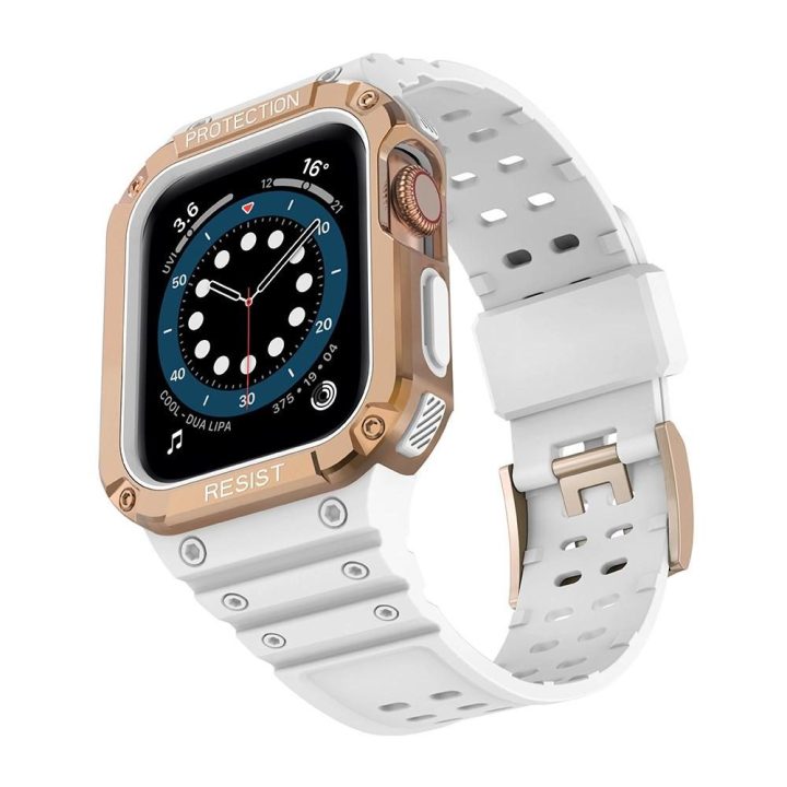 Apsauginis dirželis Juosta Juosta su dėklu, skirta Apple Watch 7 / SE (41/40 / 38 mm) korpusui Šarvuotas laikrodžio dangtelis Ba