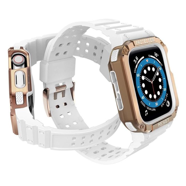 Apsauginis dirželis Juosta Juosta su dėklu, skirta Apple Watch 7 / SE (41/40 / 38 mm) korpusui Šarvuotas laikrodžio dangtelis Ba