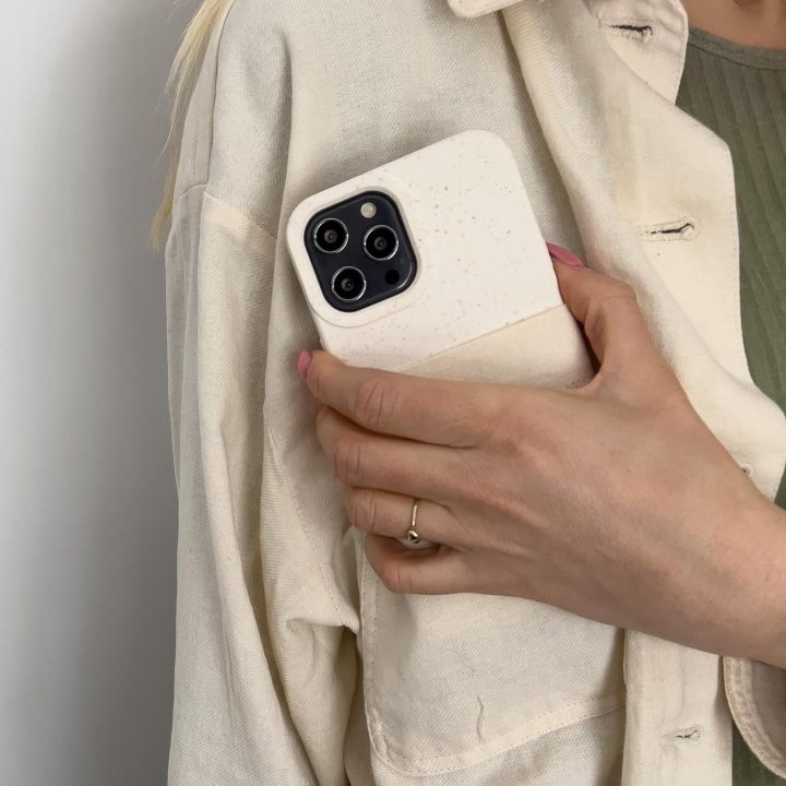 Eco Case dėklas iPhone 12 Pro Max silikoninis dangtelis Telefono korpusas Mint