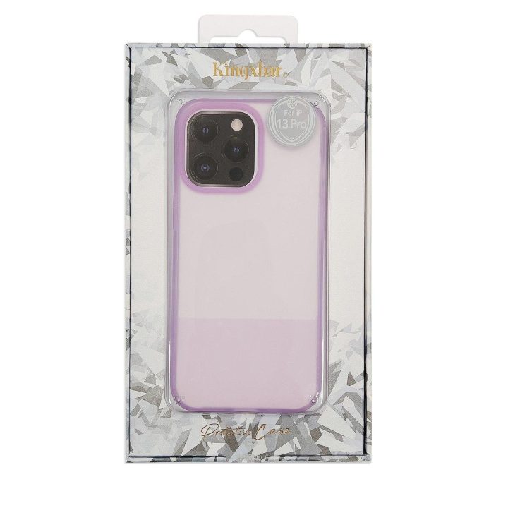 Kingxbar Plain Series korpuso dangtelis iPhone 13 Pro silikoninis korpusas violetinės spalvos