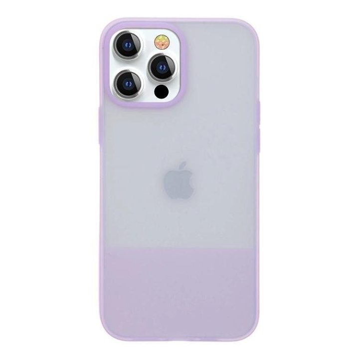Kingxbar Plain Series korpuso dangtelis iPhone 13 Pro silikoninis korpusas violetinės spalvos