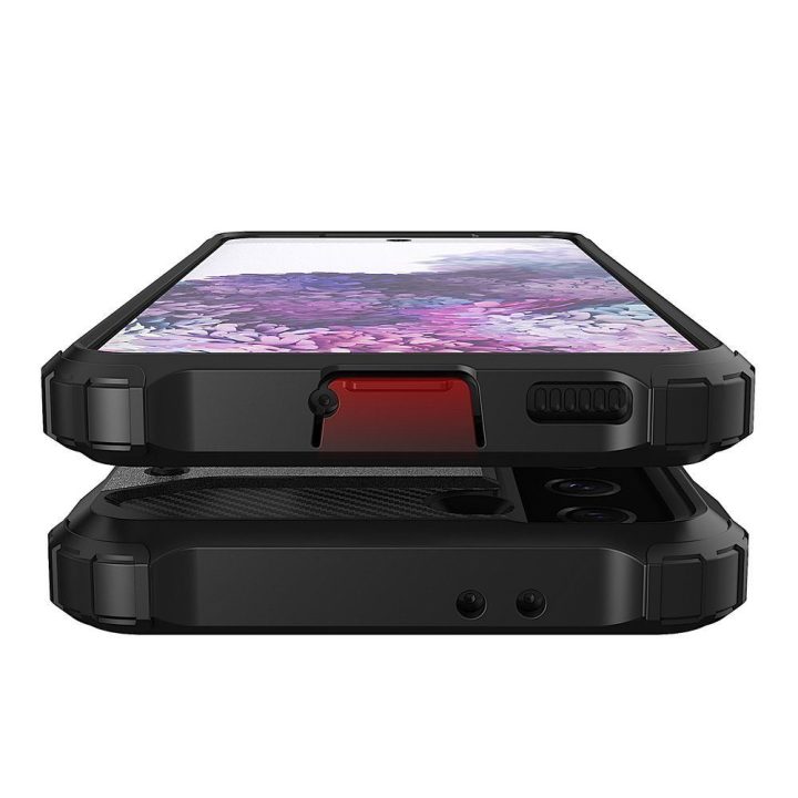 Hybrid Armor dėklas Tough Rugged Cover , skirtas Samsung Galaxy S22+ (S22 Plus), juodos spalvos