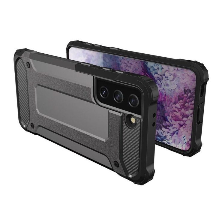 Hybrid Armor dėklas Tough Rugged Cover , skirtas Samsung Galaxy S22+ (S22 Plus), juodos spalvos