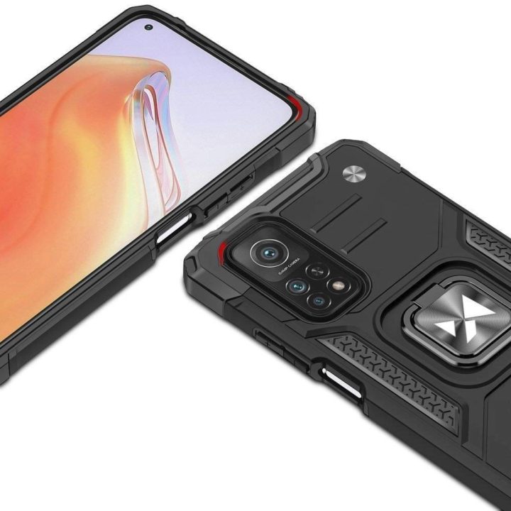 Ring Armor tvirtas hibridinis dėklas su magnetiniu laikikliu Mi Poco M4 Pro 5G / Redmi Note 11 5G (Kinija) / Redmi Note 11T 5G /