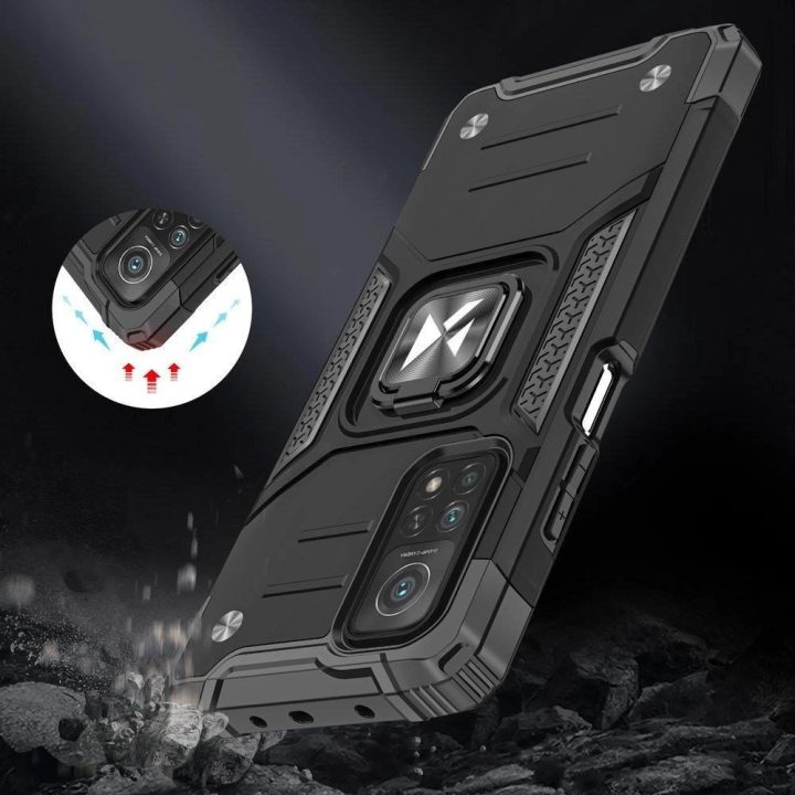 Ring Armor tvirtas hibridinis dėklas su magnetiniu laikikliu Mi Poco M4 Pro 5G / Redmi Note 11 5G (Kinija) / Redmi Note 11T 5G /