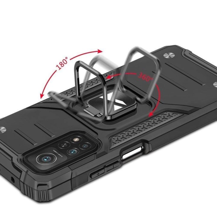 Ring Armor tvirtas hibridinis dėklas su magnetiniu laikikliu Mi Poco M4 Pro 5G / Redmi Note 11 5G (Kinija) / Redmi Note 11T 5G /