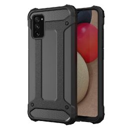 Hybrid Armor Case korpusas Tough Rugged Cover , skirtas Samsung Galaxy A03s , juodos spalvos