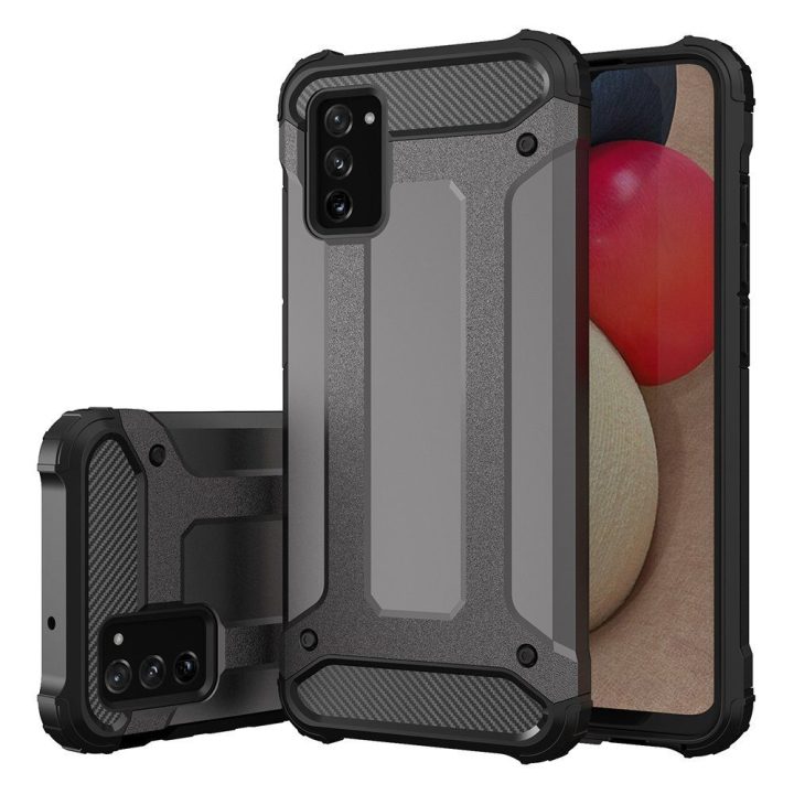 Hybrid Armor Case korpusas Tough Rugged Cover , skirtas Samsung Galaxy A03s , juodos spalvos
