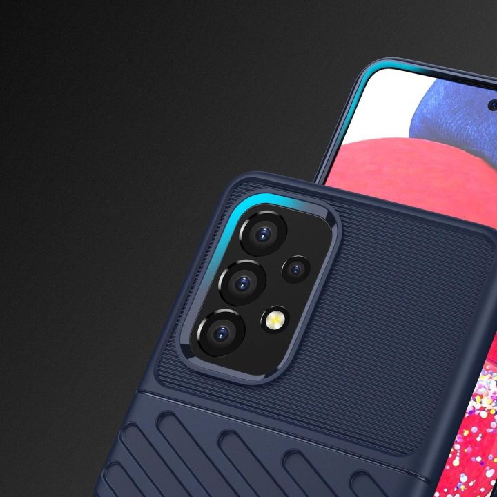 Thunder Case lankstus šarvuotas dangtelis, skirtas Samsung Galaxy A53 5G , mėlynas