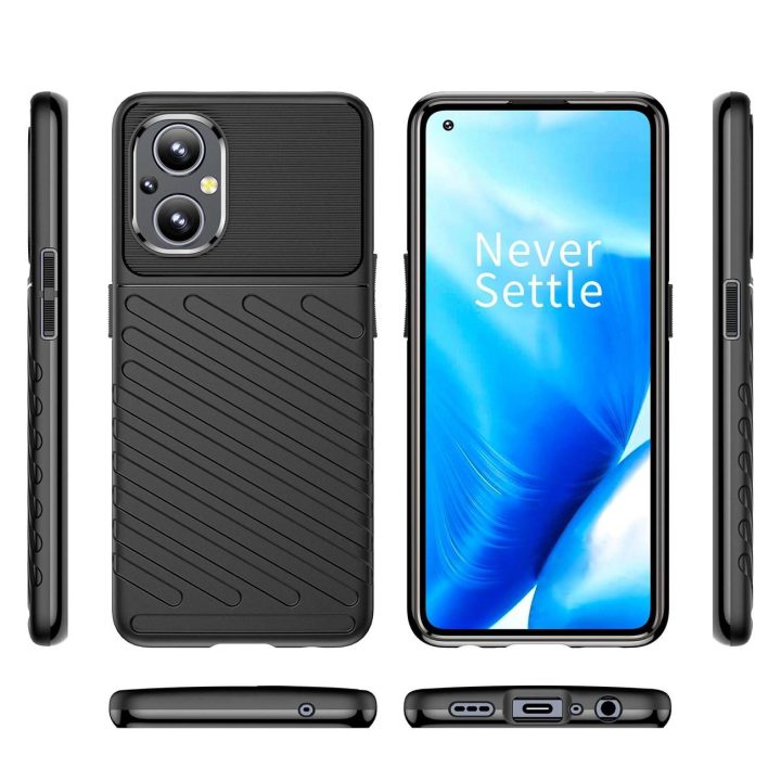Thunder Case lankstus šarvuotas dangtelis, skirtas OnePlus Nord N20 5G , juodas
