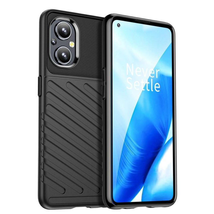 Thunder Case lankstus šarvuotas dangtelis, skirtas OnePlus Nord N20 5G , juodas