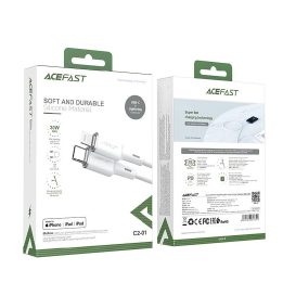 Acefast kabelis MFI USB Type C - Lightning 1,2 m, 30 W, 3A, juodas (C2-01 black)