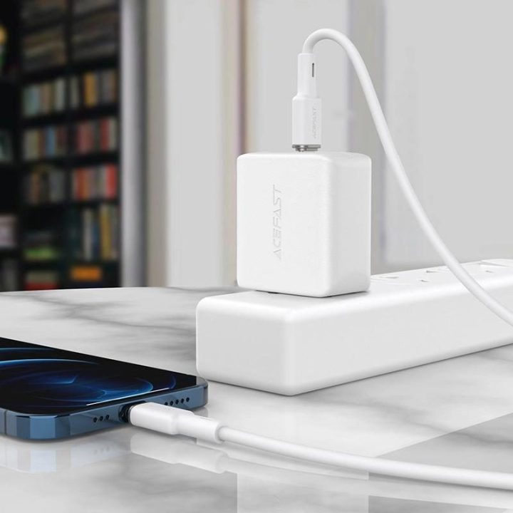 Acefast kabelis MFI USB Type C - Lightning 1,2 m, 30 W, 3A, juodas (C2-01 black)