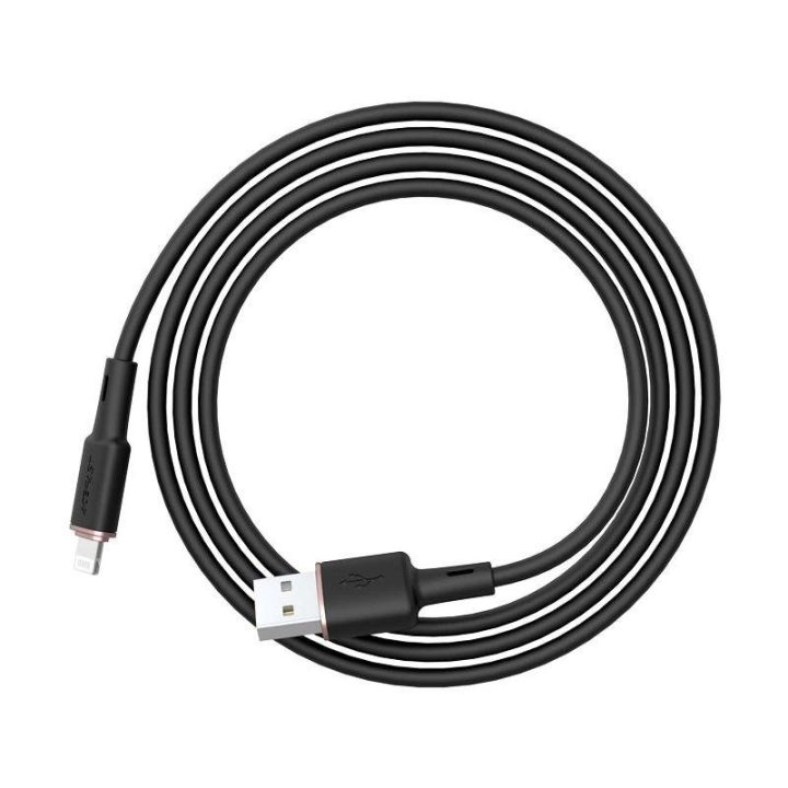 Acefast kabelis MFI USB - Lightning 1,2 m, 2,4 A, juodas (C2-02 black)
