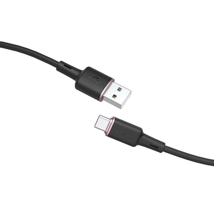 Acefast USB kabelis - C tipo USB 1,2 m, 3A, juodas (C2-04 juodas)