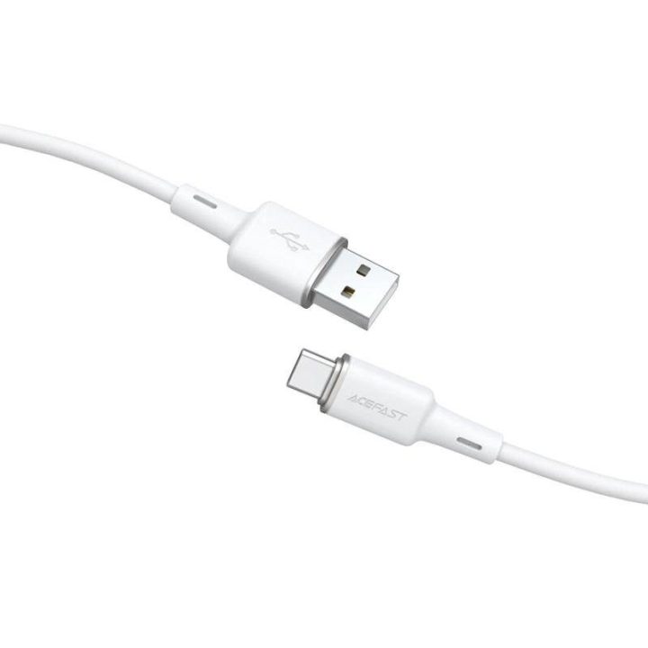 Acefast USB kabelis - C tipo USB 1,2 m, 3A, baltas (C2-04 baltas)