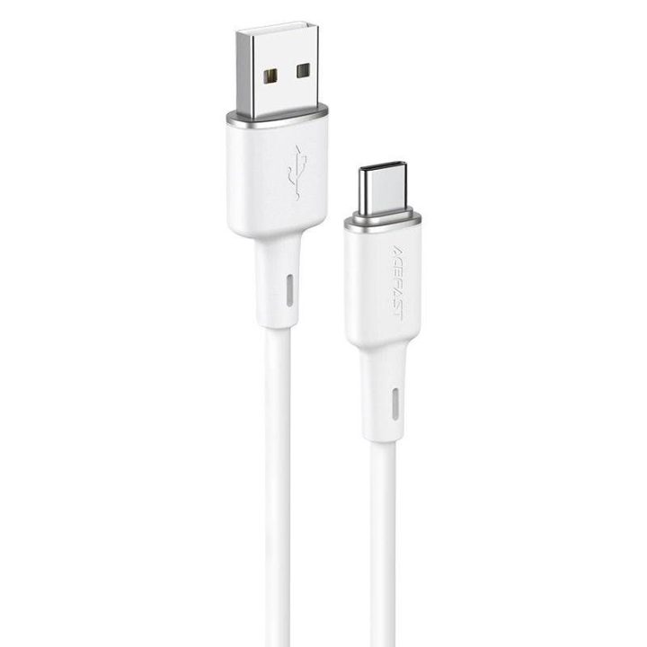 Acefast USB kabelis - C tipo USB 1,2 m, 3A, baltas (C2-04 baltas)