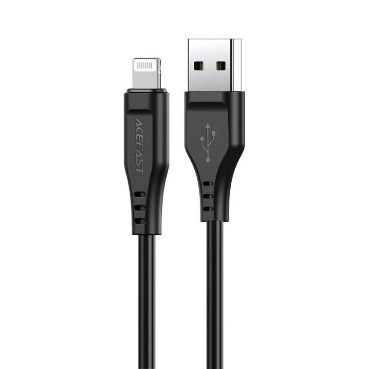Acefast kabelis MFI USB - Lightning 1,2 m, 2,4 A, juodas (C3-02 juodas)