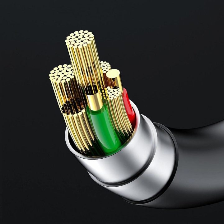 Acefast USB kabelis - C tipo USB 1,2 m, 3A, baltas (C3-04 baltas)
