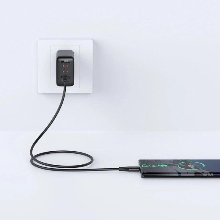 Acefast USB kabelis - C tipo USB 1,2 m, 3A, baltas (C3-04 baltas)