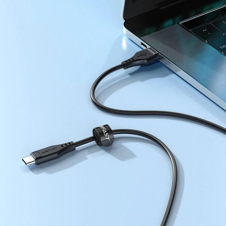 Acefast USB kabelis - C tipo USB 1,2 m, 3A, baltas (C3-04 baltas)