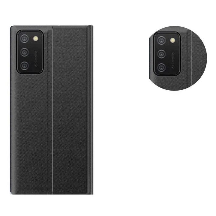 Naujas Sleep Case dėklas su stovo funkcija, skirtas Samsung Galaxy A03s (166.5), rožinės spalvos