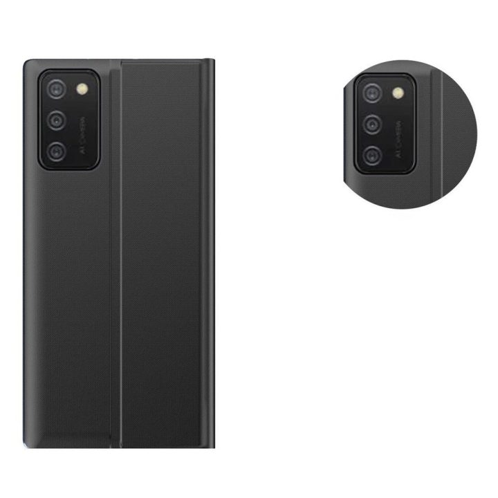Naujas Sleep Case dėklas su stovo funkcija, skirtas Samsung Galaxy A03s (166.5), mėlynas