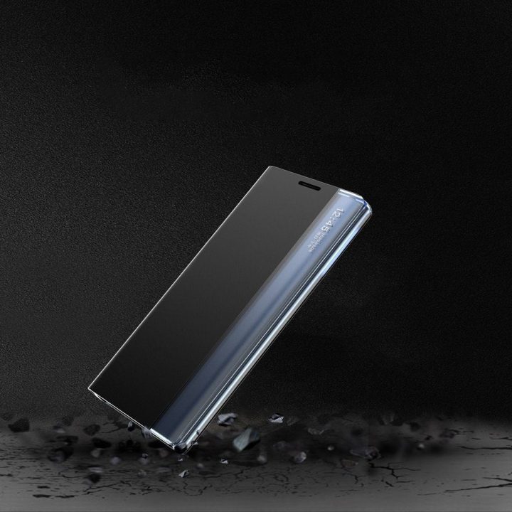 Naujas Sleep Case dangtelis su atlenkimo funkcija, skirtas Poco M4 Pro 5G , juodas