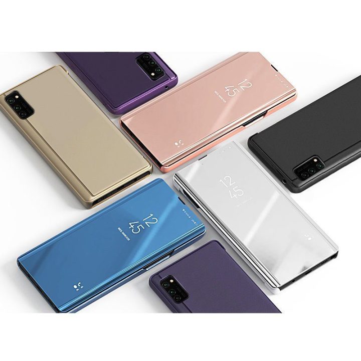 Clear View dėklas Samsung Galaxy A03s (166.5) pink