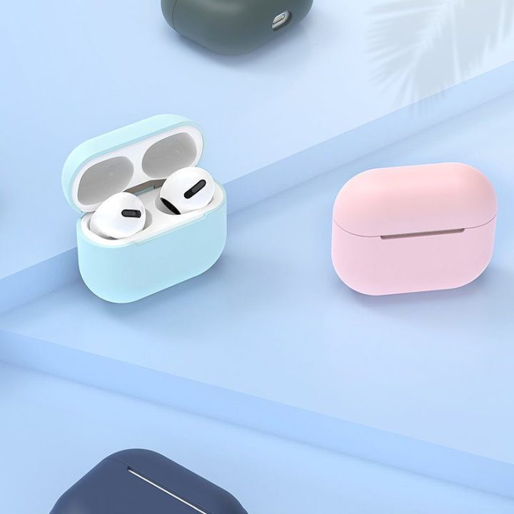 AirPods 2 / AirPods 1 silikoninis minkštas dėklas ausinėms, baltas (C dėklas)