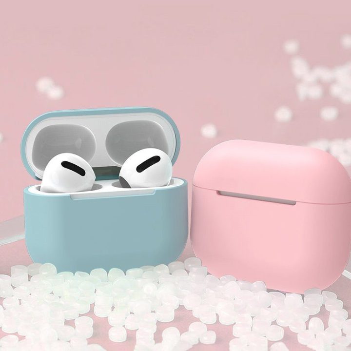 AirPods 2 / AirPods 1 silikoninis minkštas dėklas ausinėms, baltas (C dėklas)