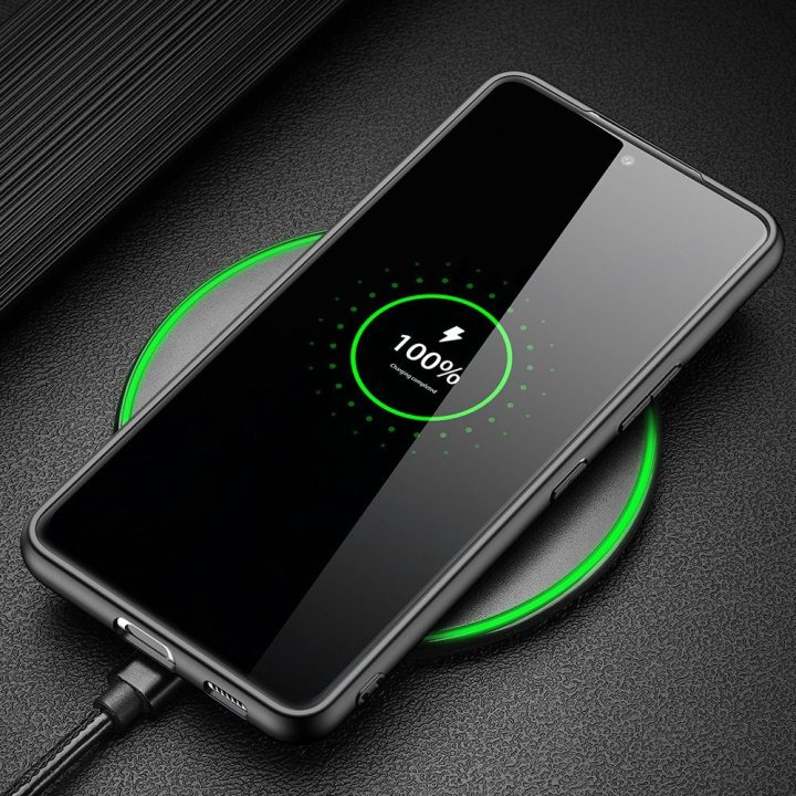 Fino dėklas pagamintas iš nailono medžiagos, skirtas Samsung Galaxy S22 + (S22 Plus), mėlynos spalvos