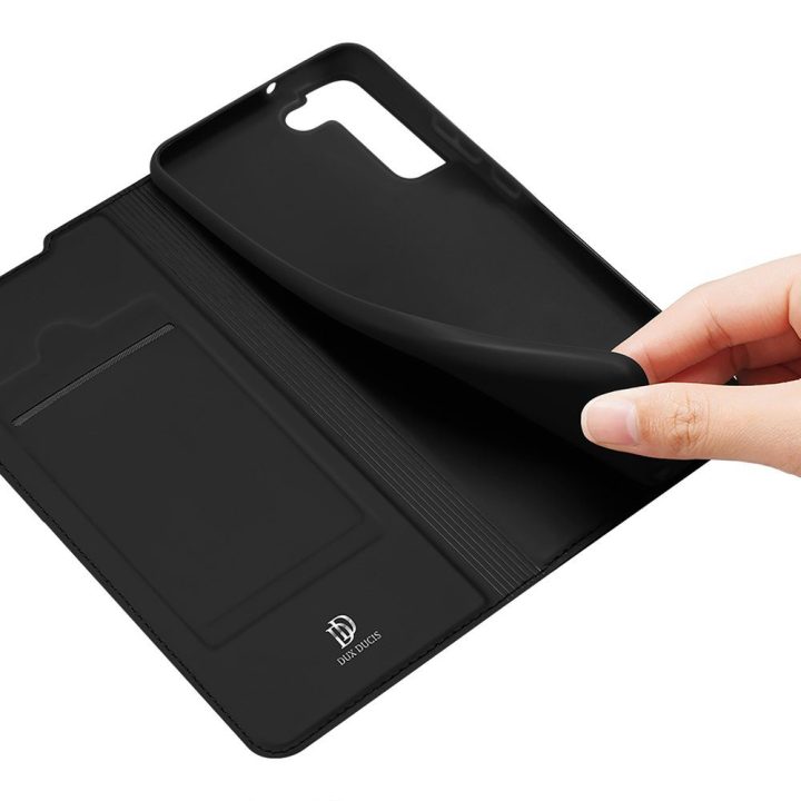 Skin Pro Holster dėklas, skirtas Samsung Galaxy S22 + (S22 Plus), juodas